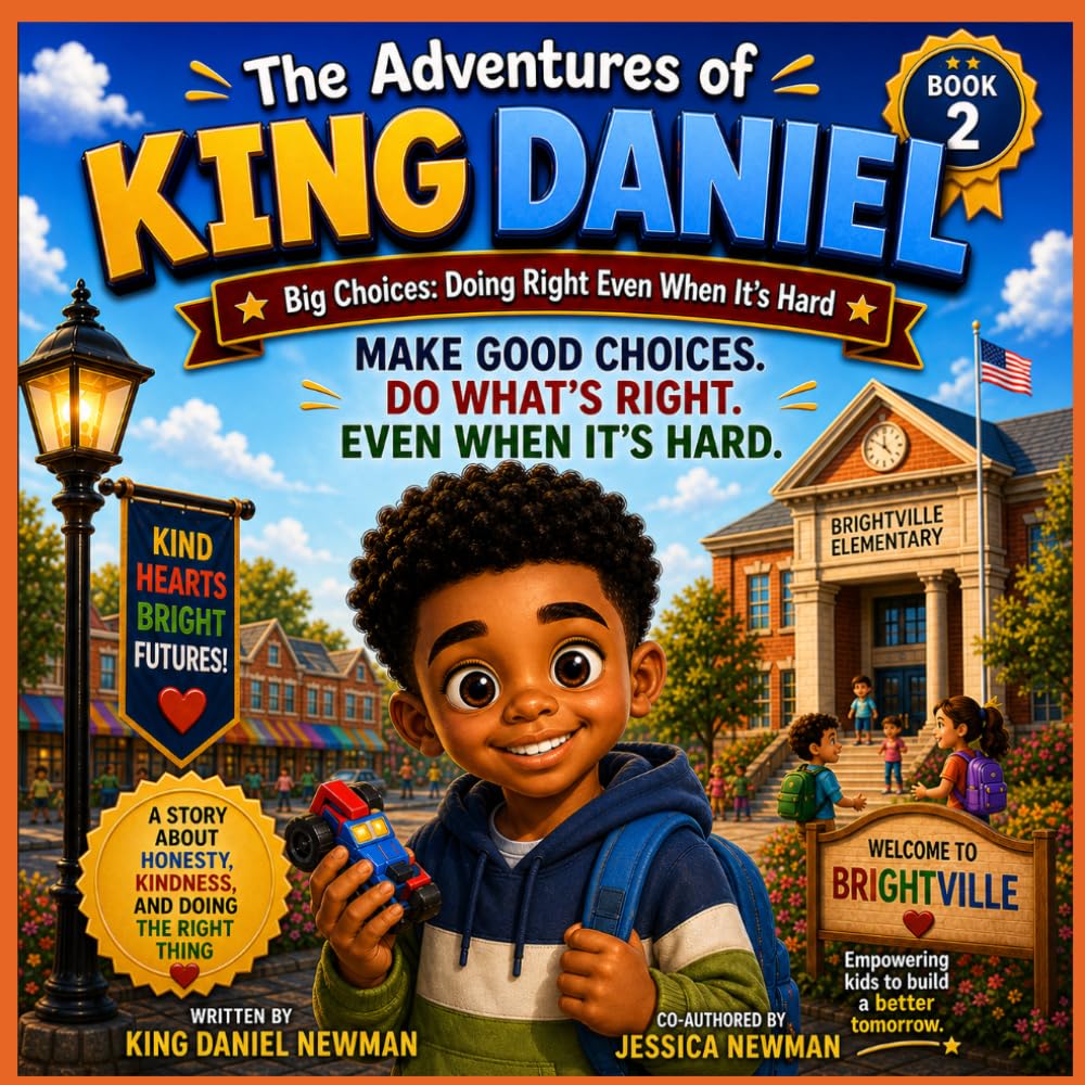 The Adventures of King Daniel Book 2 - King Daniel's Big Choices children's book cover