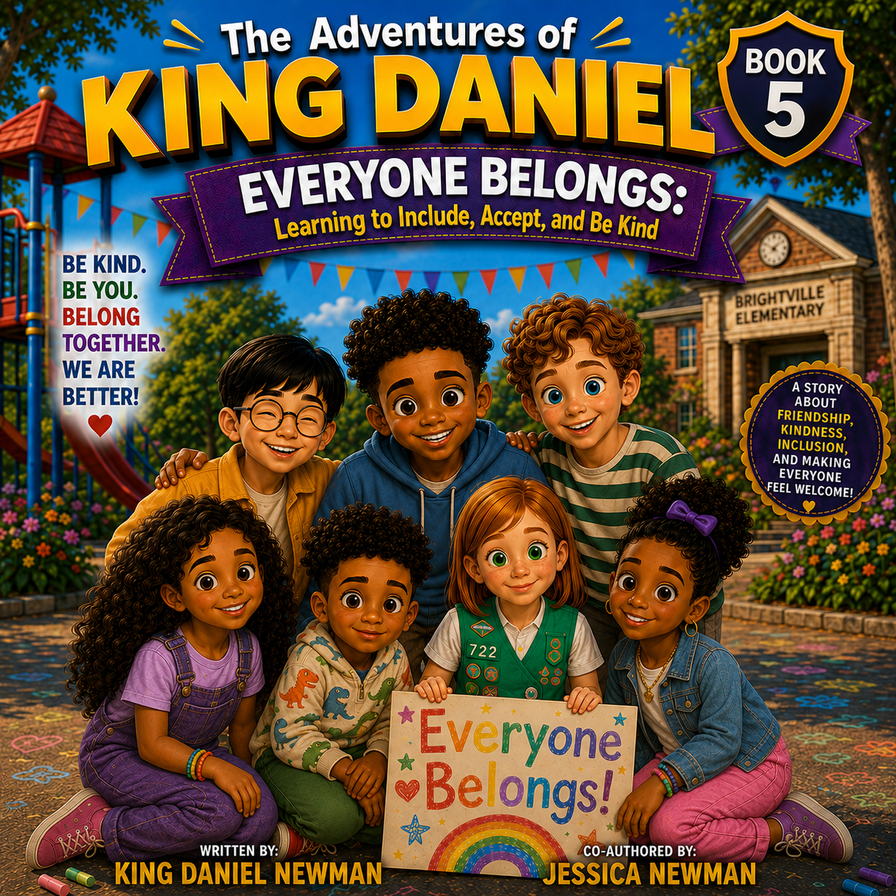 The Adventures of King Daniel Book 5 - Everyone Belongs children's book cover